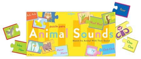 eeBoo Animal Sounds puzzle pairs game