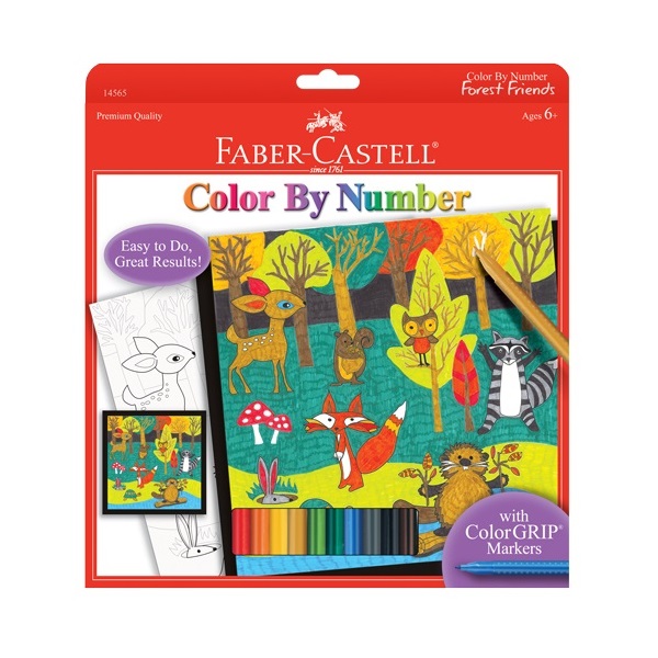 Faber-Castell Color by Number Forest Friends