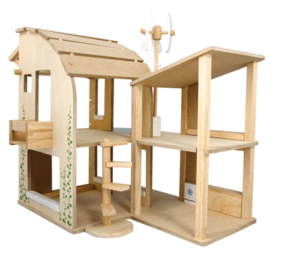 Plan Toys Green Dollhouse