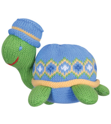 Zubels Otis Turtle Baby Rattle